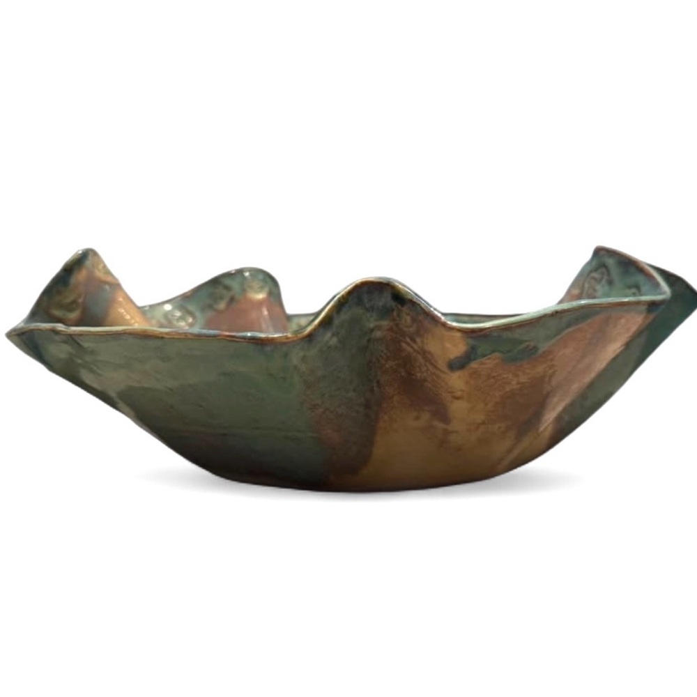 Studio Pottery Ruffled Bowl - Picture 8 of 14
